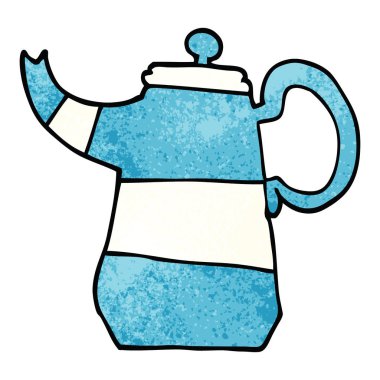 çizgi film doodle cezve