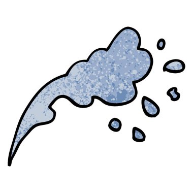 Grunge dokulu illüstrasyon karikatür su sıçrama