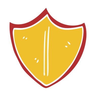 çizgi film doodle eski kalkan