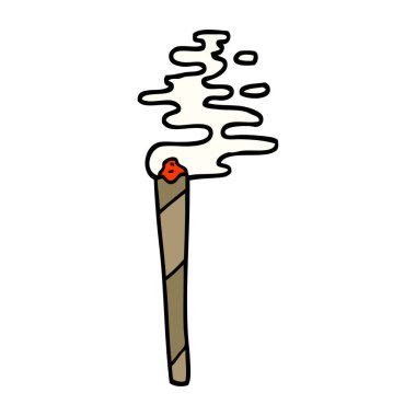 el çizilmiş doodle tarzı çizgi film tıbbi esrar