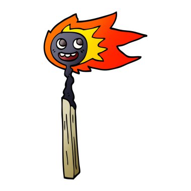 çizgi film doodle maç vektör çizim