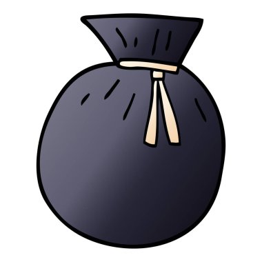 çizgi film bağlı doodle çuval