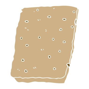 düz renk tarzı çizgi film küçük börek