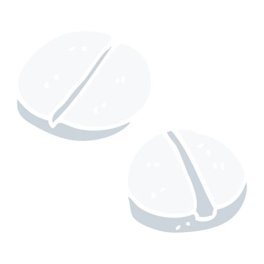 çizgi film tablet, ilaç Tema doodle