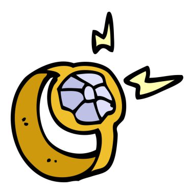 çizgi film doodle sihirli yüzük