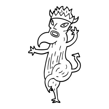 çizgi çizme çizgi film Şeytan