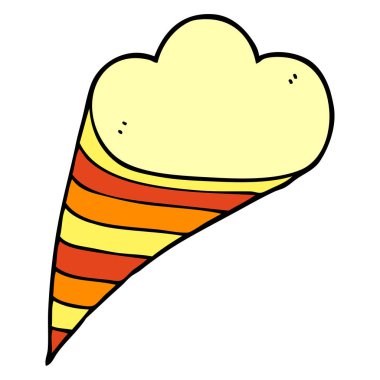 çizgi film doodle dekoratif bulut