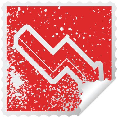 performans ok sıkıntılı etiket grafik illüstrasyon simgesi