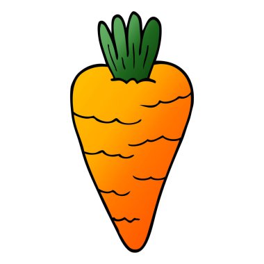 Doodle sebze, renkli vektör çizim karikatür