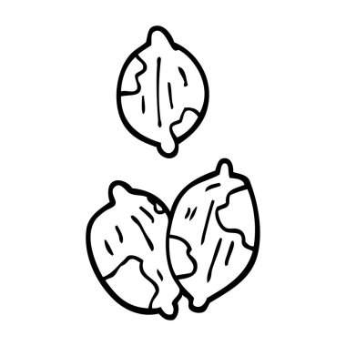 çizgi çizme çizgi film fındık kabuklarında