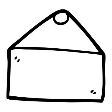 çizim karikatür işareti asılı boş