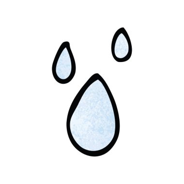 çizgi film doodle su damlar