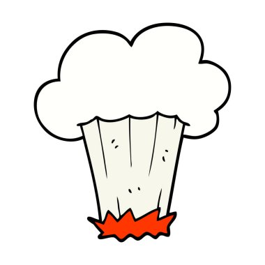 çizgi film doodle büyük patlama