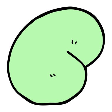 elle çizilmiş doodle tarzı çizgi film sihirli fasulye