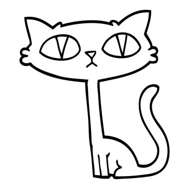 siyah beyaz çizgi film halloween siyah kedi