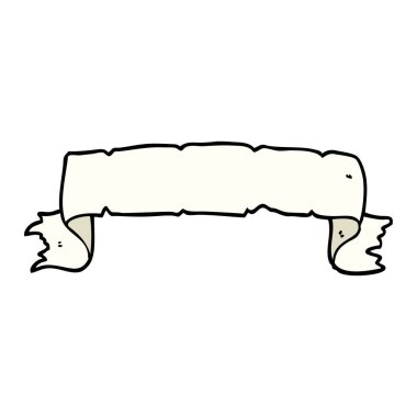 çizgi film doodle kaydırma afiş