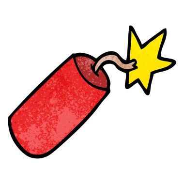 çizgi film doodle dinamit illüstrasyon