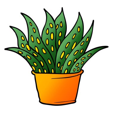 çizgi film doodle Ev bitkisi