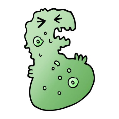 vektör degrade illüstrasyon karikatür mikrop