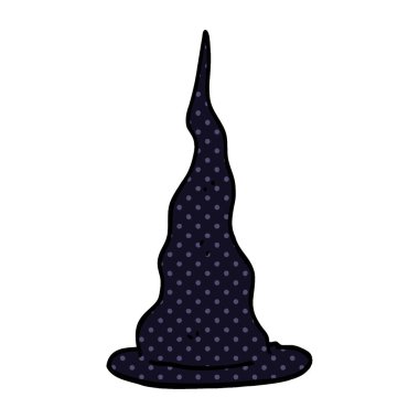 çizgi film doodle cadı şapka