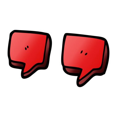 çizgi film doodle tırnak işaretleri