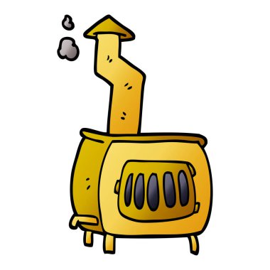 çizgi film doodle eski ahşap brülör