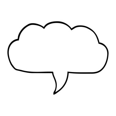 çizim karikatür bulut konuşma balonu