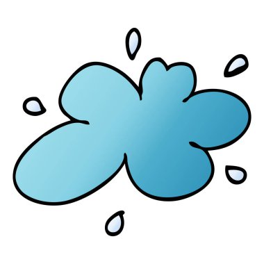 çizgi film doodle su sıçrama