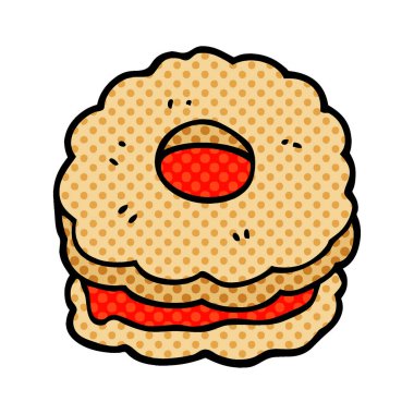 çizgi film doodle Ballı bisküvi