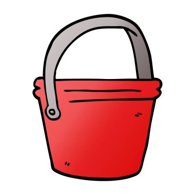 kova, vektör, illüstrasyon karikatür doodle