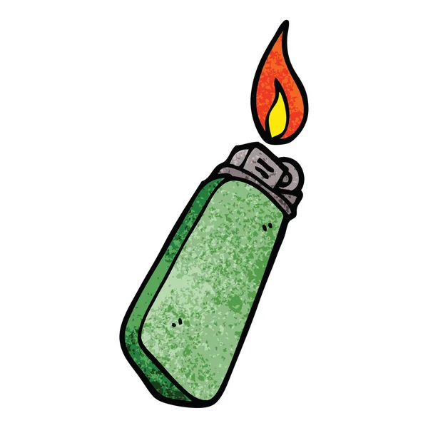 Dessin Animé Doodle Briquet Jetable — Image vectorielle