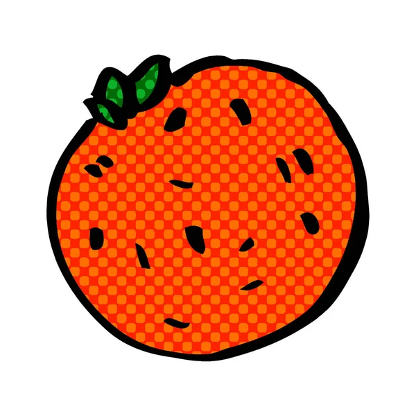 Kreskówka Doodle Organiczny Pomarańczowy — Wektor stockowy