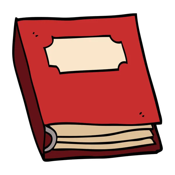Cartoon Doodle Closed Book — Stock Vector