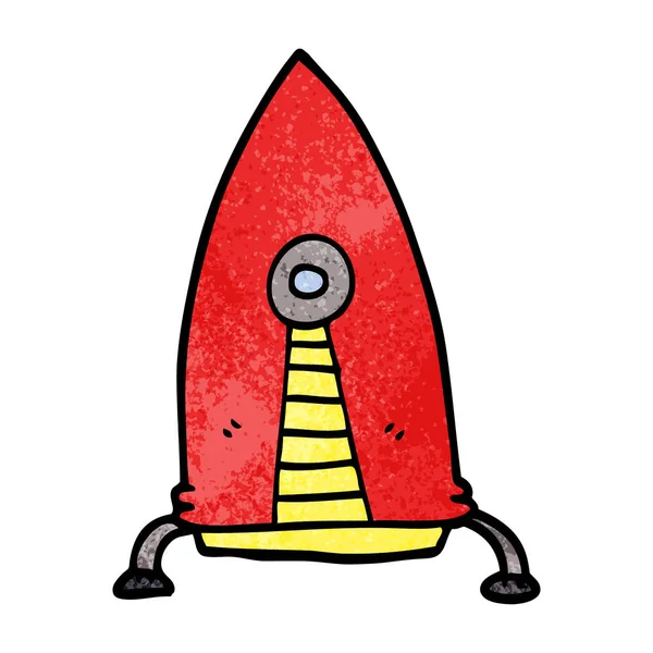 Dibujos Animados Doodle Cohete Espacial — Archivo Imágenes Vectoriales