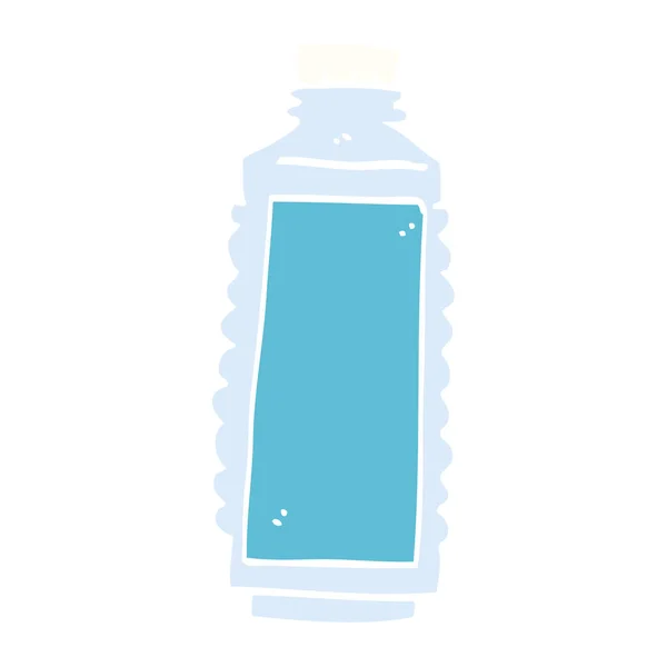 Cartone Animato Doodle Bottiglia Acqua — Vettoriale Stock