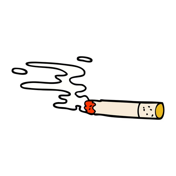 动画片涂鸦香烟 — 图库矢量图片