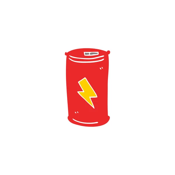 Cartoon Doodle Elektriska Batteriet — Stock vektor