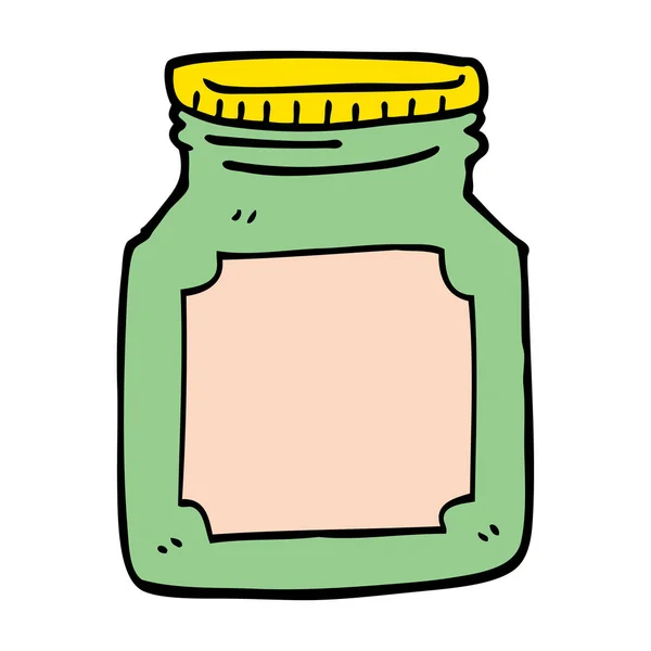 Cartoon Doodle Leeres Glas — Stockvektor