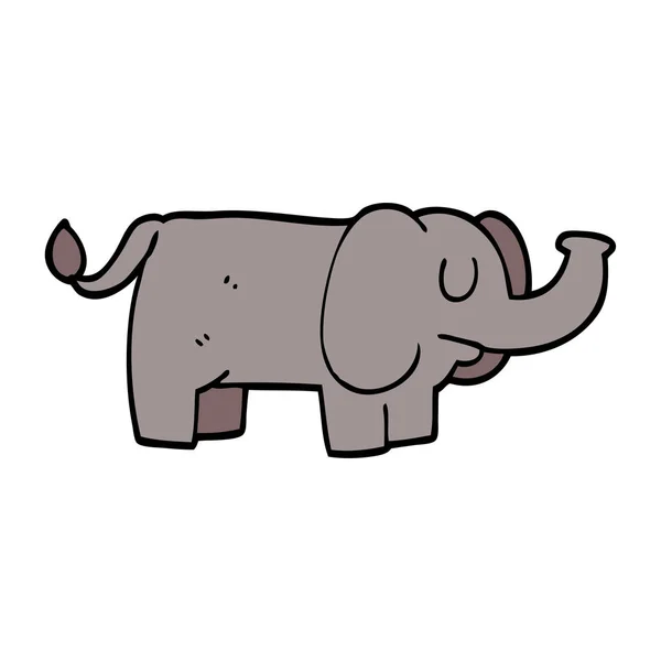 Κινούμενα Σχέδια Ελέφαντα Αστείο Σκετσάκι — Διανυσματικό Αρχείο