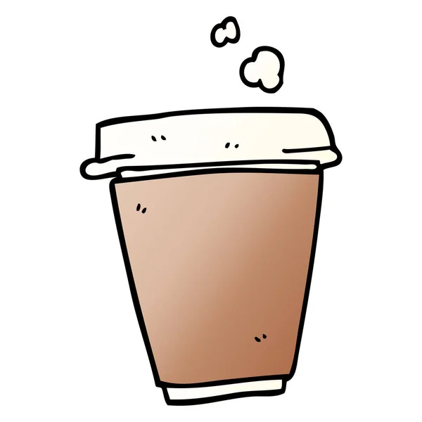 Cartoon Doodle Kaffekopp — Stock vektor