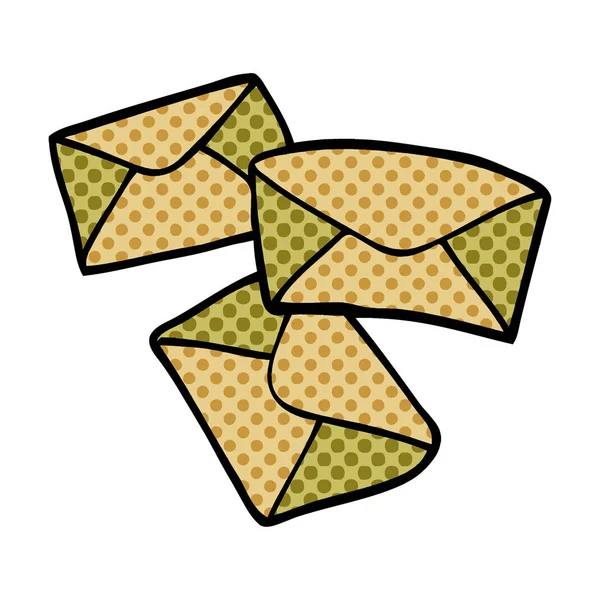 çizgi film doodle mektup vektör çizim 