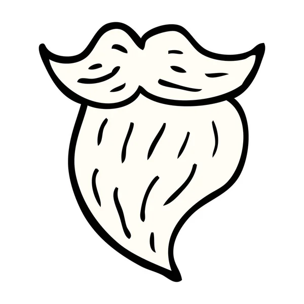 Мультфильм Каракули Белая Борода — стоковый вектор