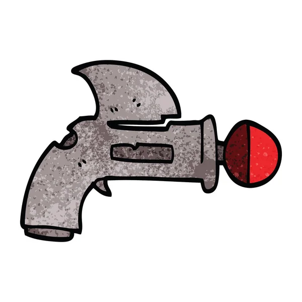 Caricatura Doodle Ray Pistola — Vector de stock
