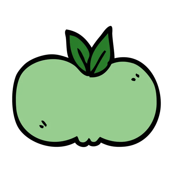 Dessin Animé Doodle Fruit Illustration Vectorielle Colorée — Image vectorielle