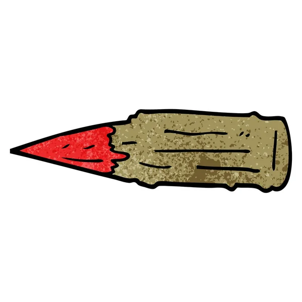 Γελοιογραφία Doodle Αιματηρή Βαμπίρ Ποντάρισμα — Διανυσματικό Αρχείο