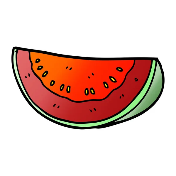 Desenho Animado Doodle Frutas Ilustração Vetorial Colorido —  Vetores de Stock