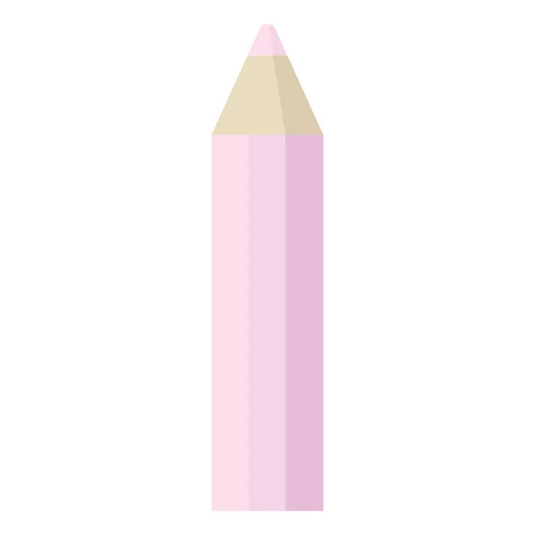 粉红色着色铅笔图形矢量插图图标 — 图库矢量图片