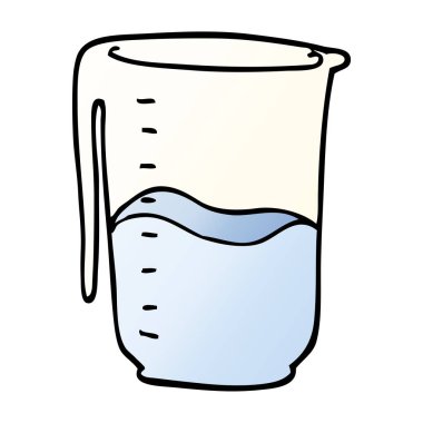 çizgi film doodle Sürahi vektör çizim