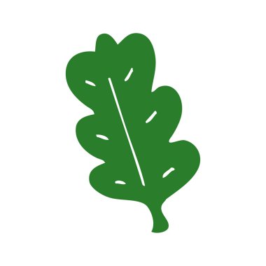 çizgi film doodle yaprak, vektör çizim 