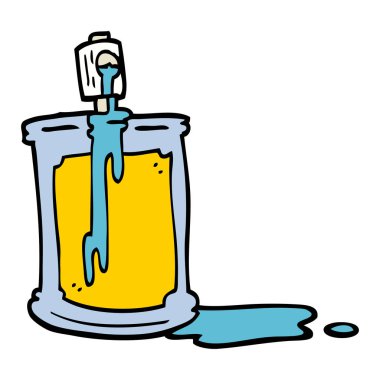 elle çizilmiş doodle tarzı çizgi film sprey olabilir